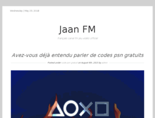 jaanfm.com screenshot