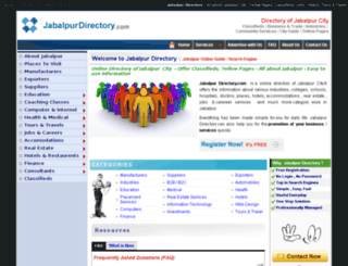jabalpurdirectory.com screenshot