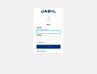 jabil.okta.com screenshot