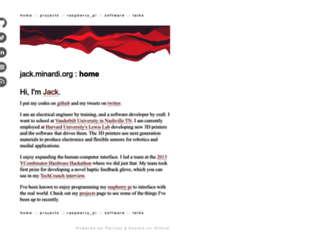 jack.minardi.org screenshot