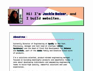 jackiebalzer.com screenshot