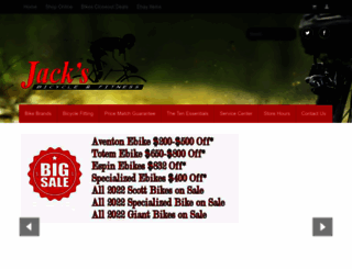 jacksbikes.com screenshot