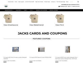 jackscardsandcoupons.3dcartstores.com screenshot