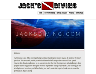 jacksdiving.com screenshot