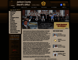jacksoncountysheriffal.org screenshot