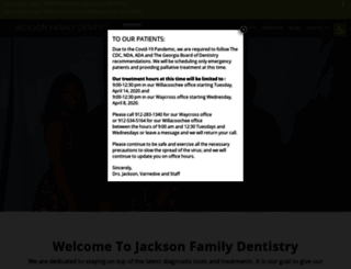 jacksonfamilydentistrypc.com screenshot