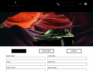 jacksonlimousines.com screenshot