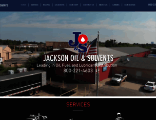 jacksonoilsolvents.com screenshot