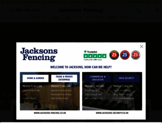 jacksons-fencing.co.uk screenshot