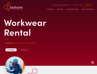 jacksons-workwear.co.uk screenshot