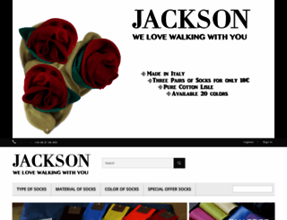 jacksonsocks.com screenshot