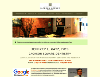 jacksonsquaredentistry.net screenshot