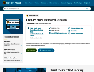 jacksonvillebeach-fl-1707.theupsstorelocal.com screenshot