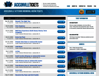 jacksonvilleboxoffice.com screenshot