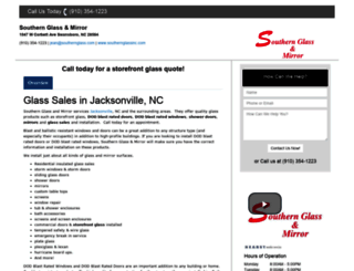 jacksonvillencglass.com screenshot