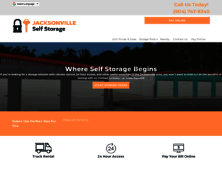 jacksonvilleselfstorage.net screenshot