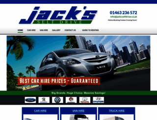 jacksselfdrive.co.uk screenshot