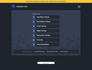 jackylist.com screenshot