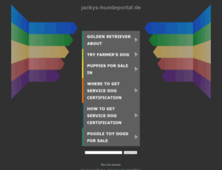 jackys-hundeportal.de screenshot