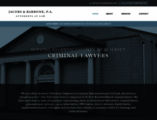 jacobsbarbone.law screenshot