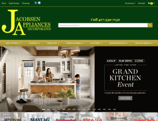 jacobsenappliances.com screenshot