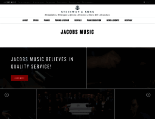 jacobsmusic.com screenshot