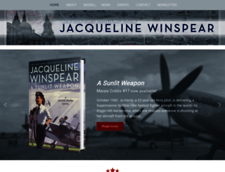 jacquelinewinspear.com screenshot