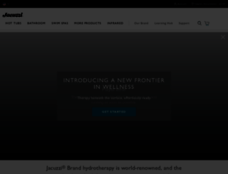 jacuzzi.com screenshot
