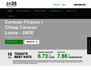 jadecaravanfinance.com.au screenshot
