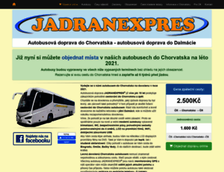 jadranexpres.cz screenshot