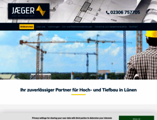 jaeger-hochundtiefbau.de screenshot