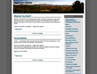 jagadguruspeaks.com screenshot