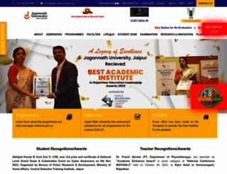 jagannathuniversity.org screenshot