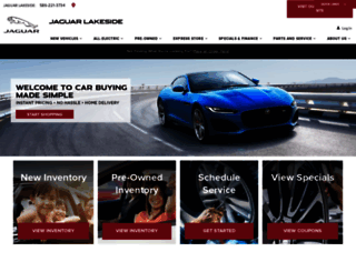 jaguarlakeside.com screenshot