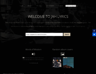 jah-lyrics.com screenshot