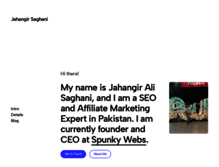 jahangirsaghani.com screenshot