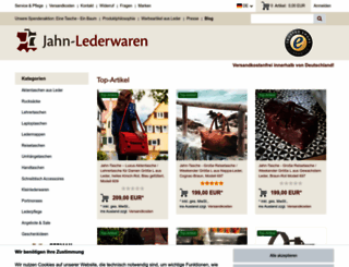jahn-lederwaren.de screenshot
