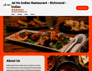 jaihoindianrestaurant.com.au screenshot