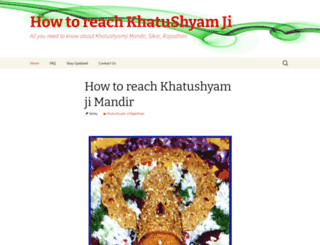 jaikhatushyamji.in screenshot