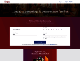 jain.sangam.com screenshot