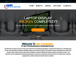 jaincomputerservices.com screenshot