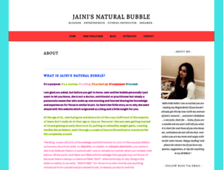 jainisnaturalbubble.wordpress.com screenshot