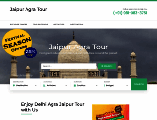 jaipuragratour.com screenshot