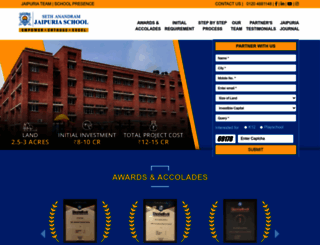 jaipuriaschools.com screenshot