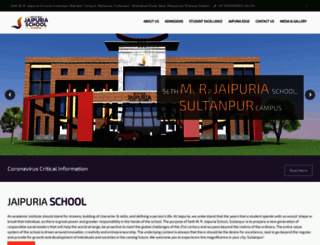 jaipuriaschoolsultanpur.in screenshot