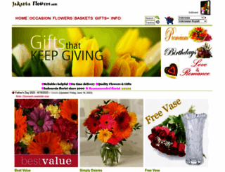 jakartaflowers.com screenshot