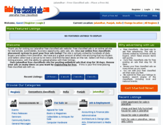 jalandhar.global-free-classified-ads.com screenshot