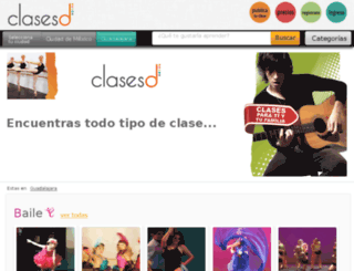 jalisco.clasesd.com screenshot