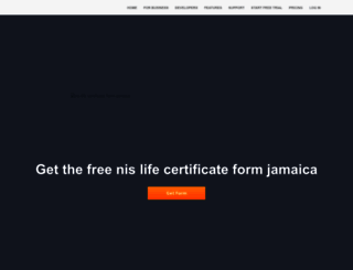 jamaica-life-certificate.pdffiller.com screenshot