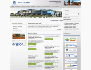 jambi.ut.ac.id screenshot
